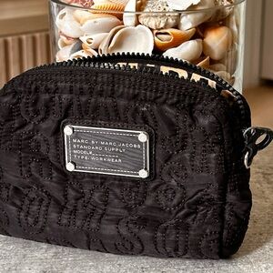 Marc Jacobs Black Quilted Cosmetic Bag